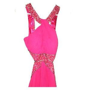 Fuschia prom dress